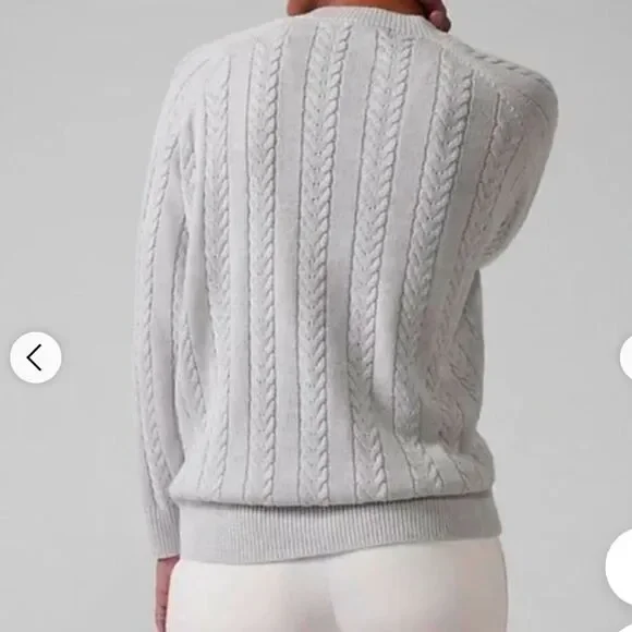 NWT Athleta Hawthorn Textured Crew Sweater - Size XXS - Picture 2 of 12